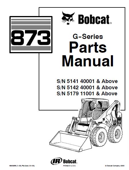 parts for an 873 bobcat skid steer loader|bobcat 873 manual.